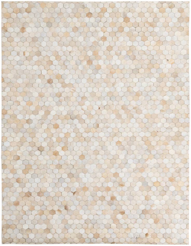 Detail image of 5' 3 x 7' 5 Cowhide Leather Rug