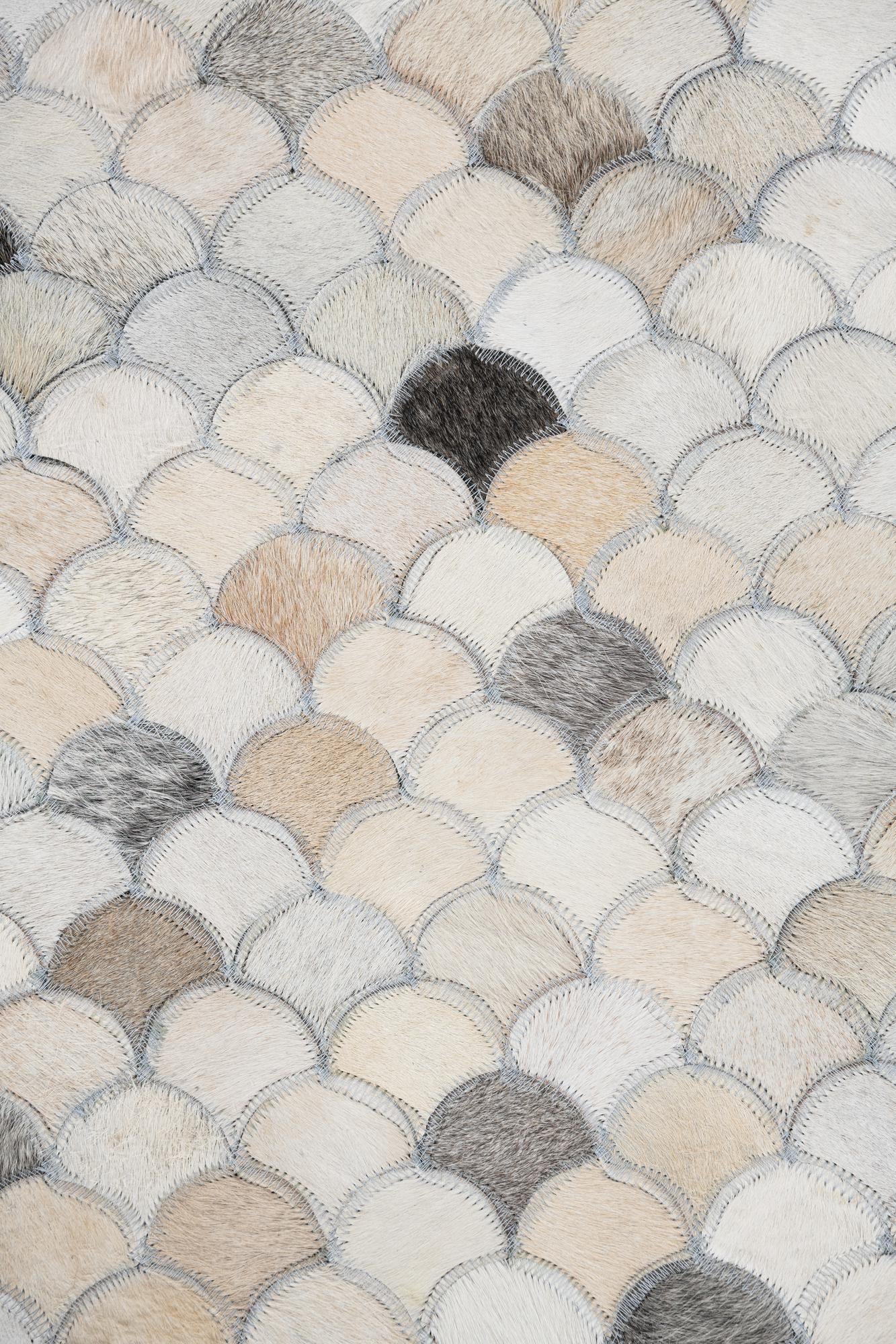 5' x 8' Cowhide Leather Rug