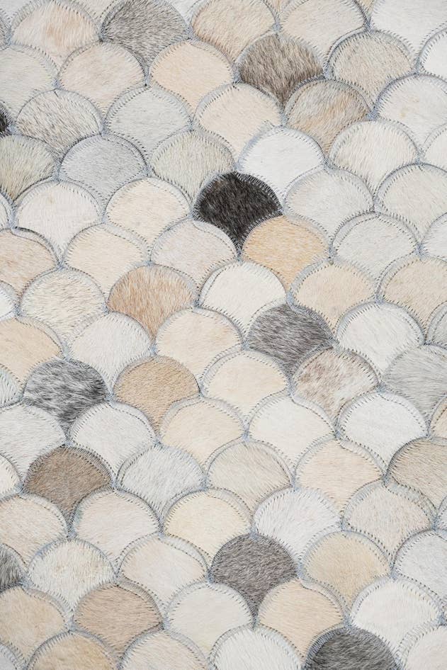 Detail image of 5' x 8' Cowhide Leather Rug
