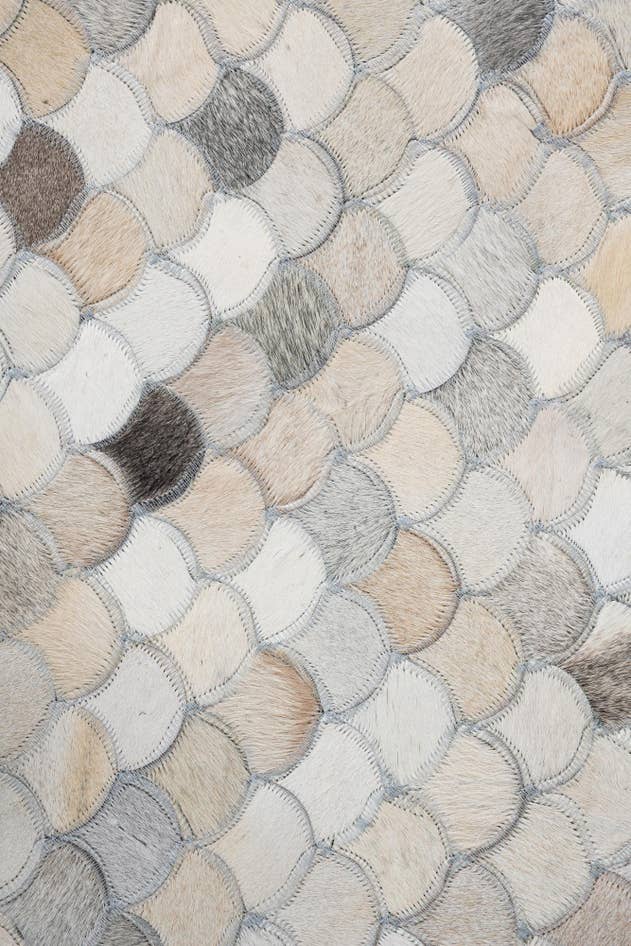 Detail image of 5' x 8' Cowhide Leather Rug