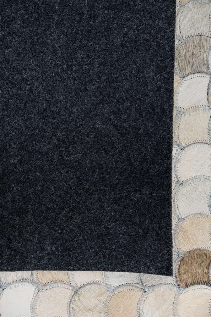 5' x 8' Cowhide Leather Rug