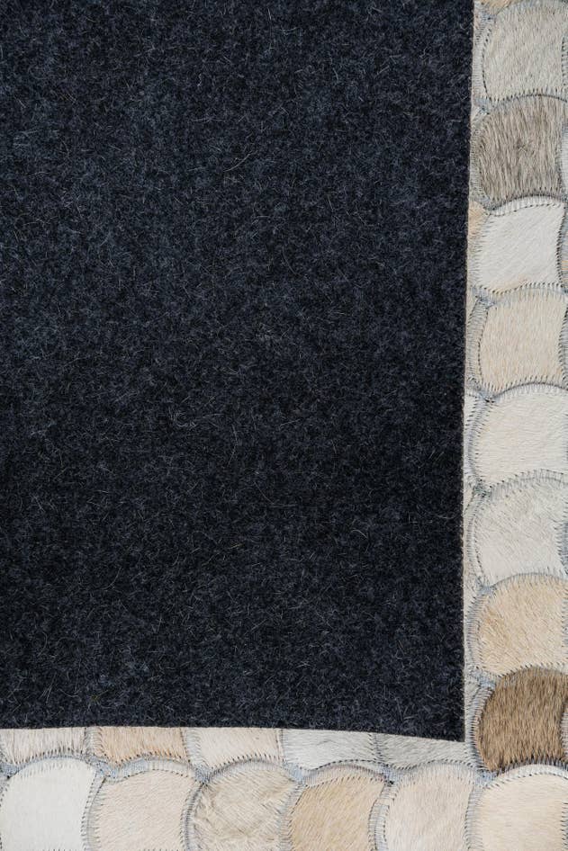 Detail image of 5' x 8' Cowhide Leather Rug