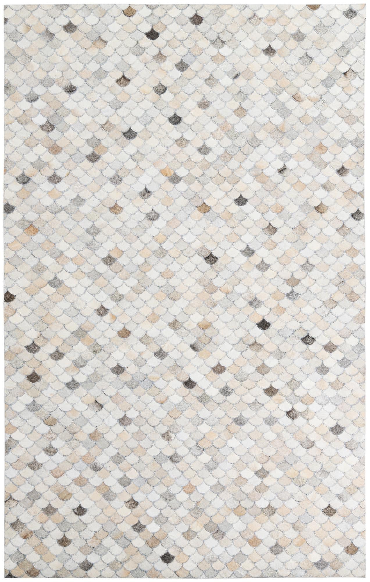 5' x 8' Cowhide Leather Rug