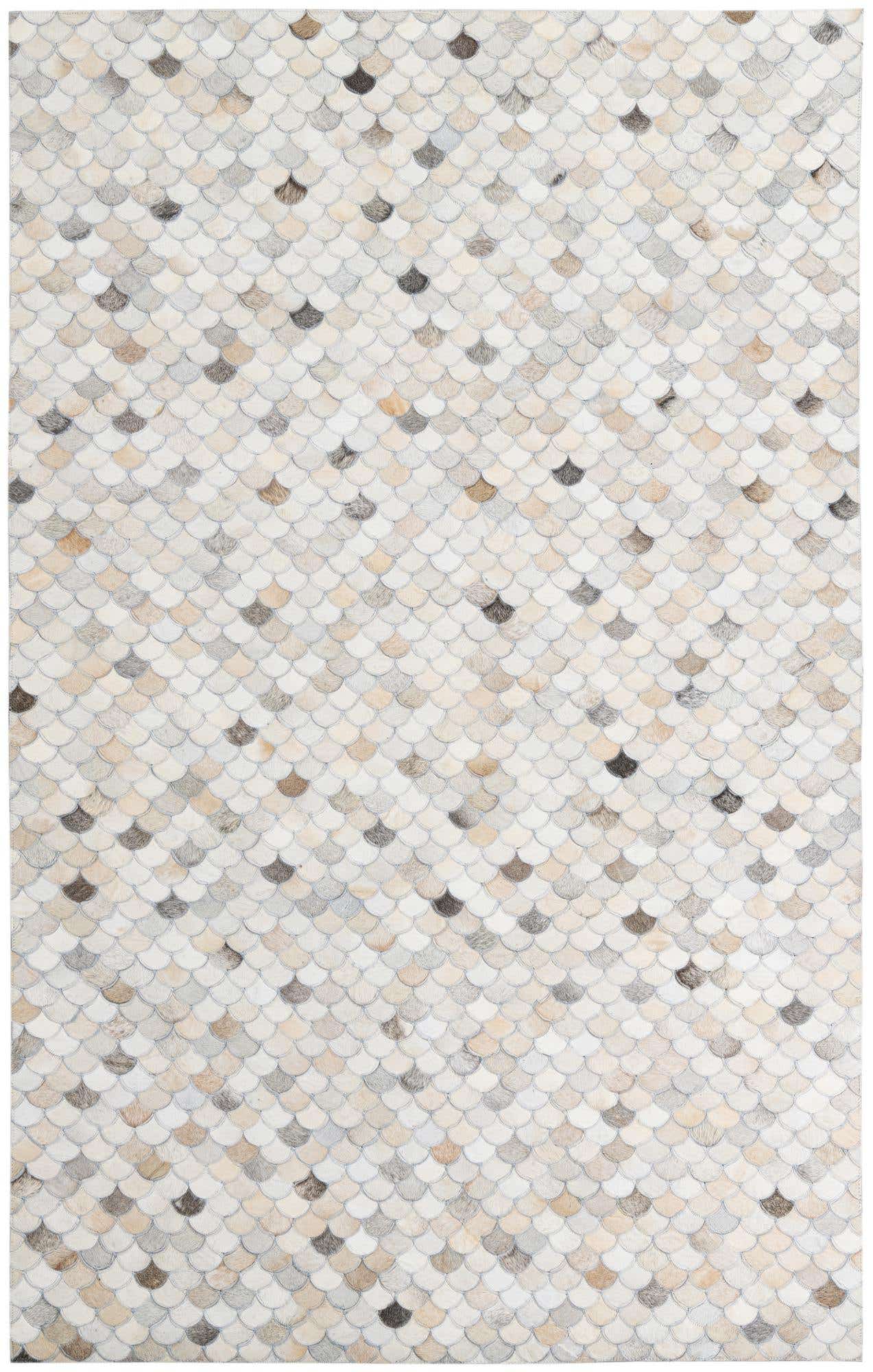5' x 8' Cowhide Leather Rug