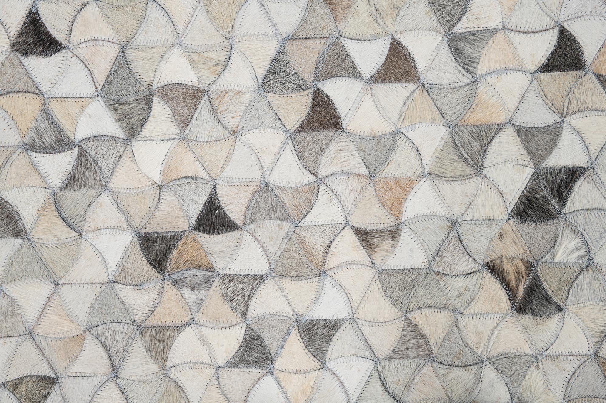 5' 1 x 7' 10 Cowhide Leather Rug