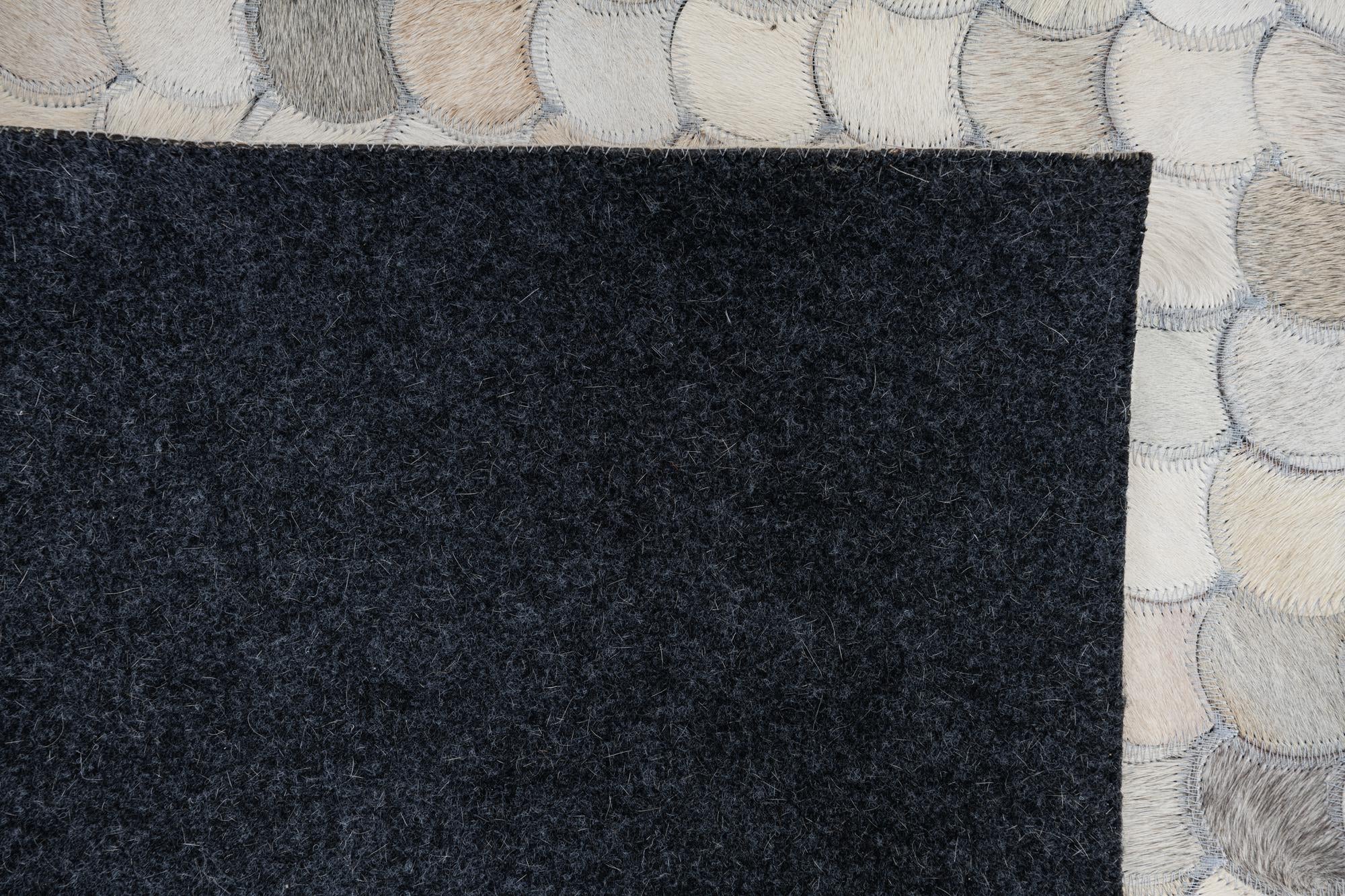 5' 1 x 8' Cowhide Leather Rug