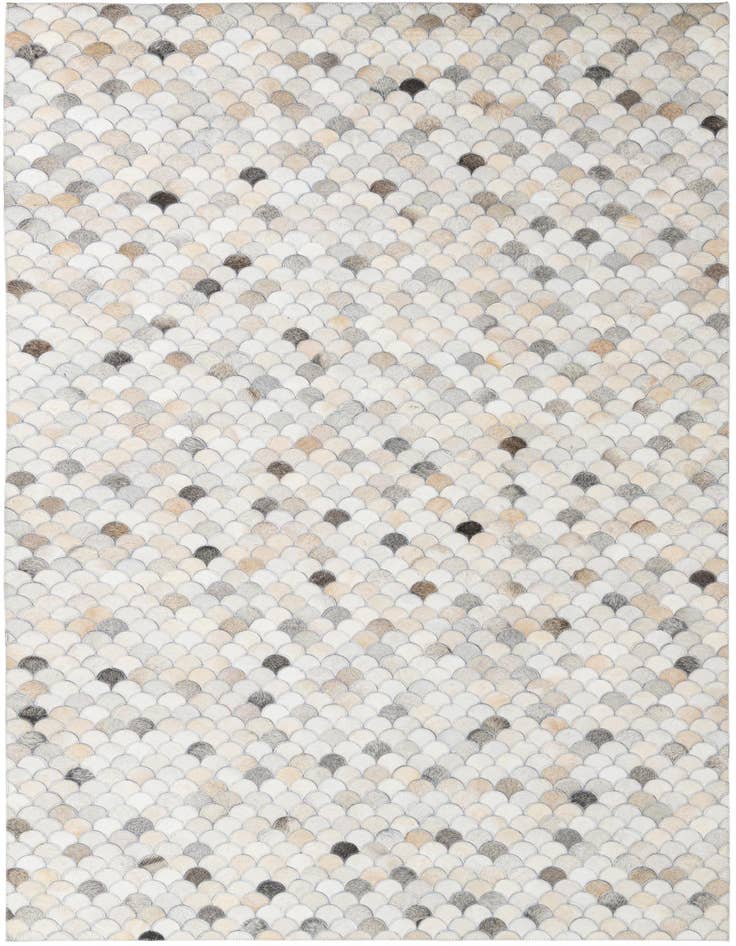 Detail image of 5' 1 x 8' Cowhide Leather Rug