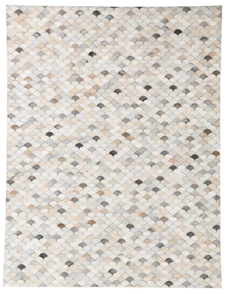 Detail image of 5' 2 x 8' Cowhide Leather Rug