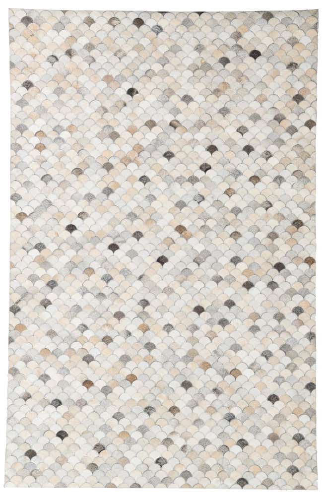 5' 2 x 8' Cowhide Leather Rug