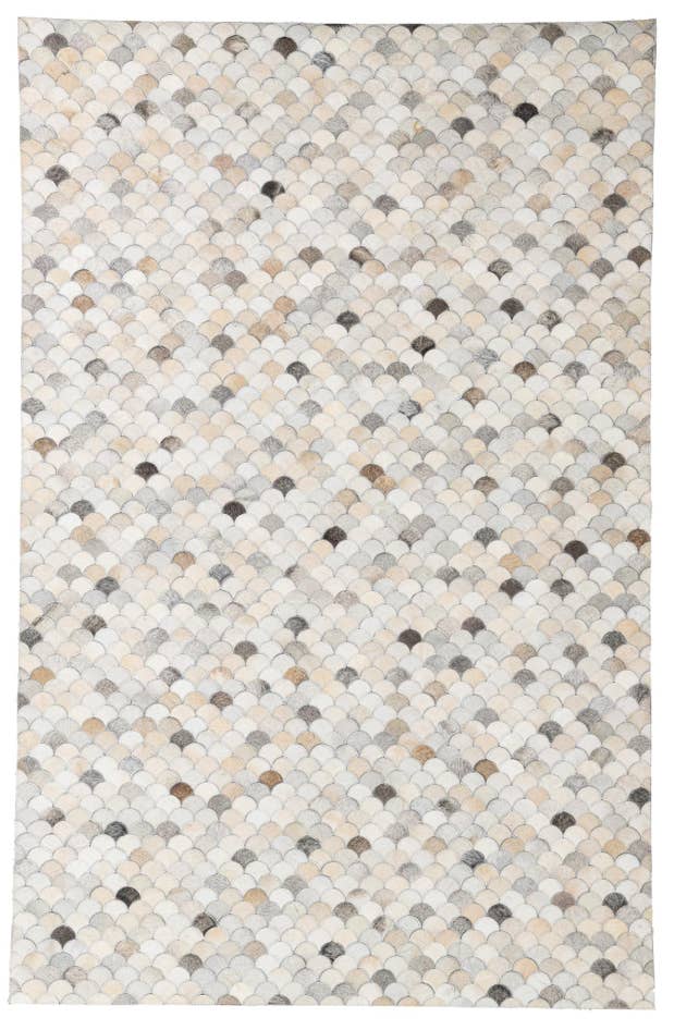 Detail image of 5' 2 x 8' Cowhide Leather Rug