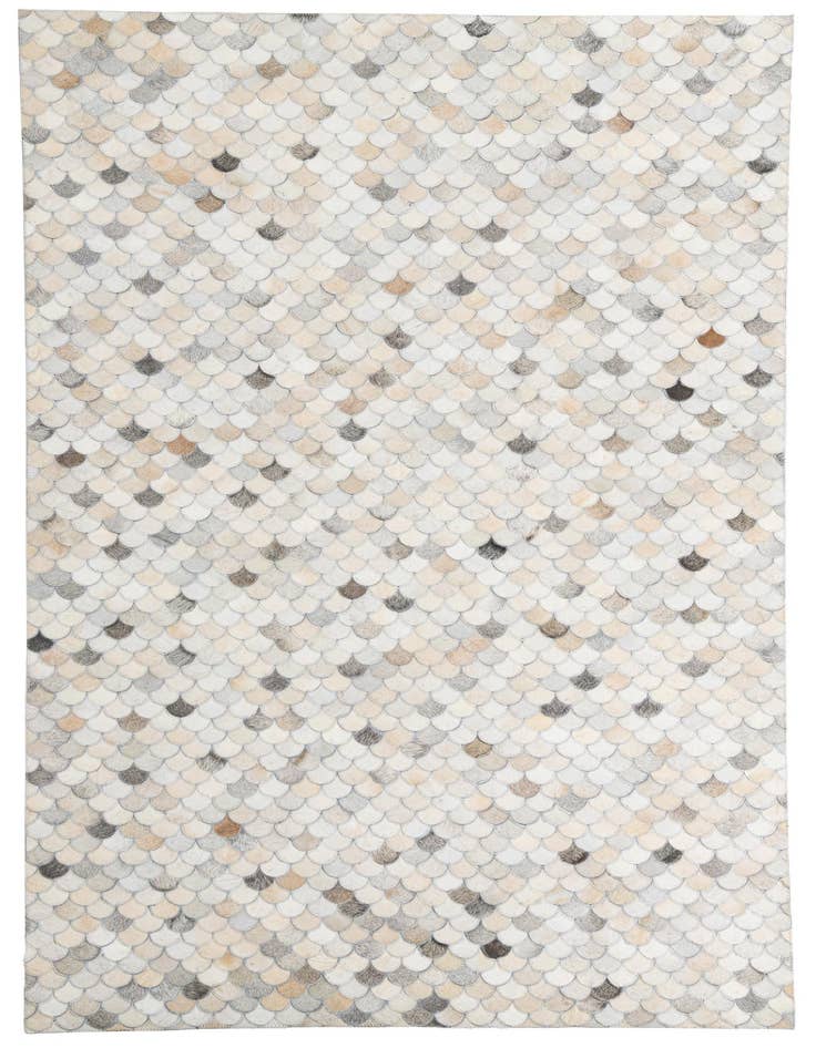 Detail image of 5' 1 x 8' Cowhide Leather Rug