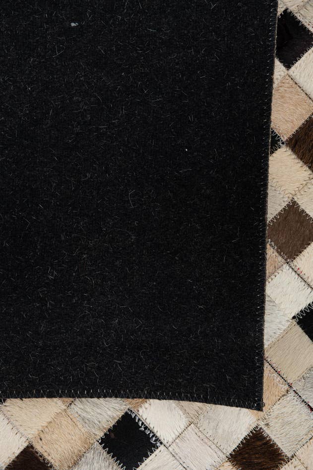Detail image of 3' 8 x 5' 6 Cowhide Leather Rug