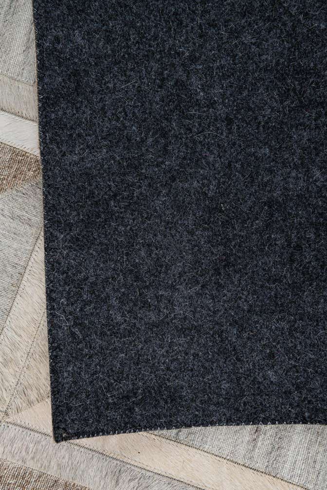4' 1 x 6' 1 Cowhide Leather Rug