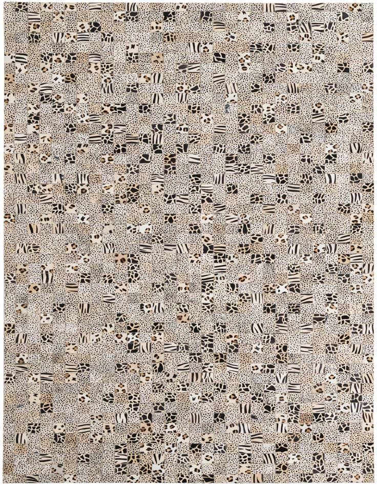 Detail image of 5' 1 x 8' Cowhide Leather Rug