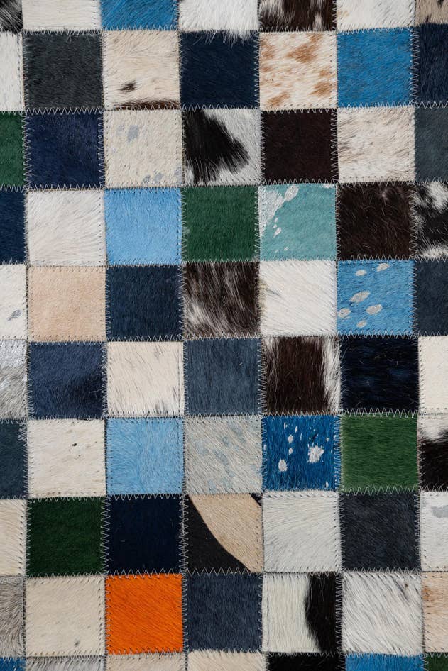 Detail image of 5' x 8' Cowhide Leather Rug