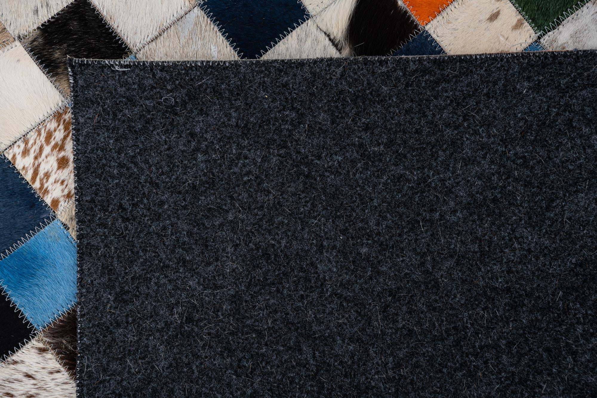 5' x 8' Cowhide Leather Rug