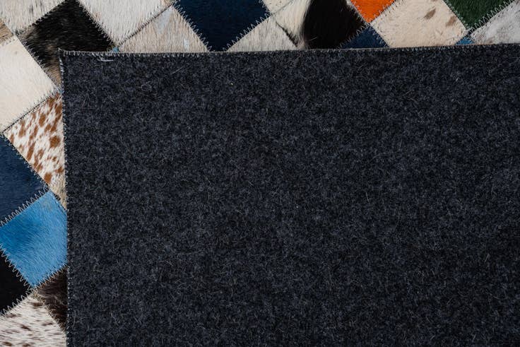 Detail image of 5' x 8' Cowhide Leather Rug