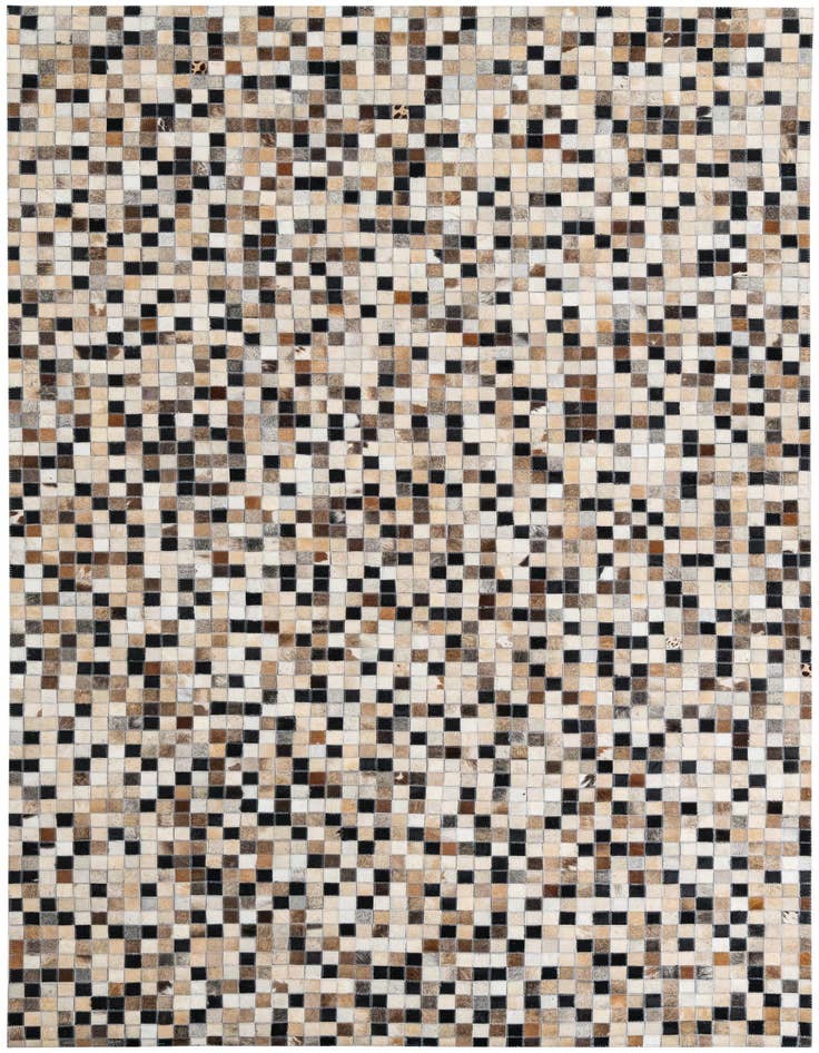 Detail image of 5' 1 x 7' 10 Cowhide Leather Rug