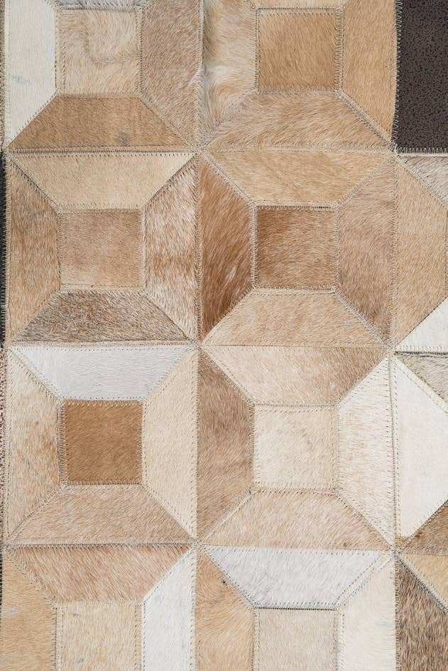 Detail image of 5' x 8' Cowhide Leather Rug