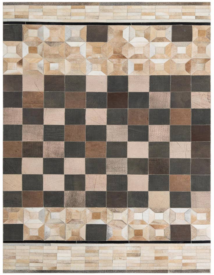 Detail image of 5' x 8' Cowhide Leather Rug