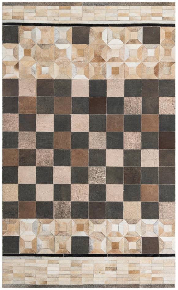Detail image of 5' x 8' Cowhide Leather Rug