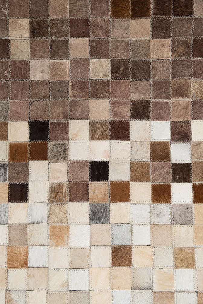 5' x 8' Cowhide Leather Rug