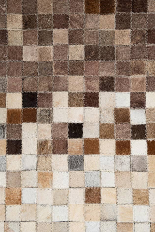 Detail image of 5' x 8' Cowhide Leather Rug