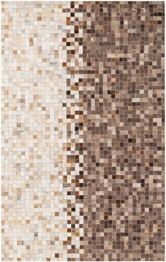 5' x 8' Cowhide Leather Rug