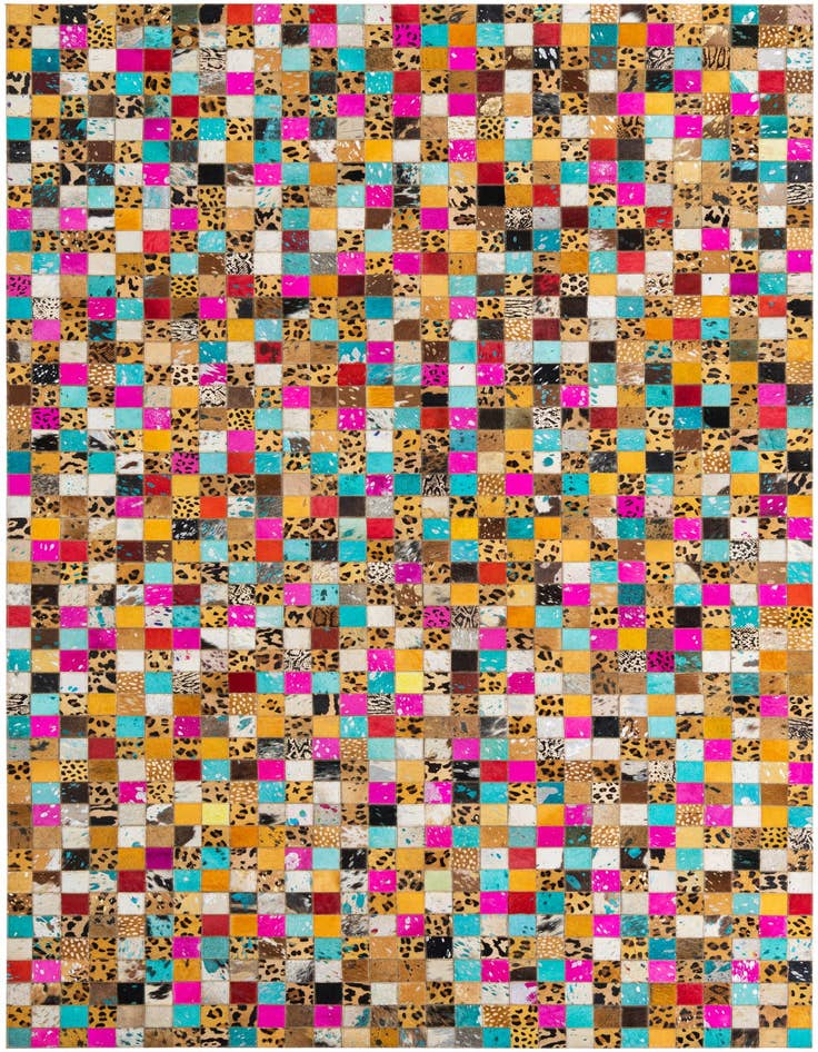 Detail image of 5' x 8' Cowhide Leather Rug