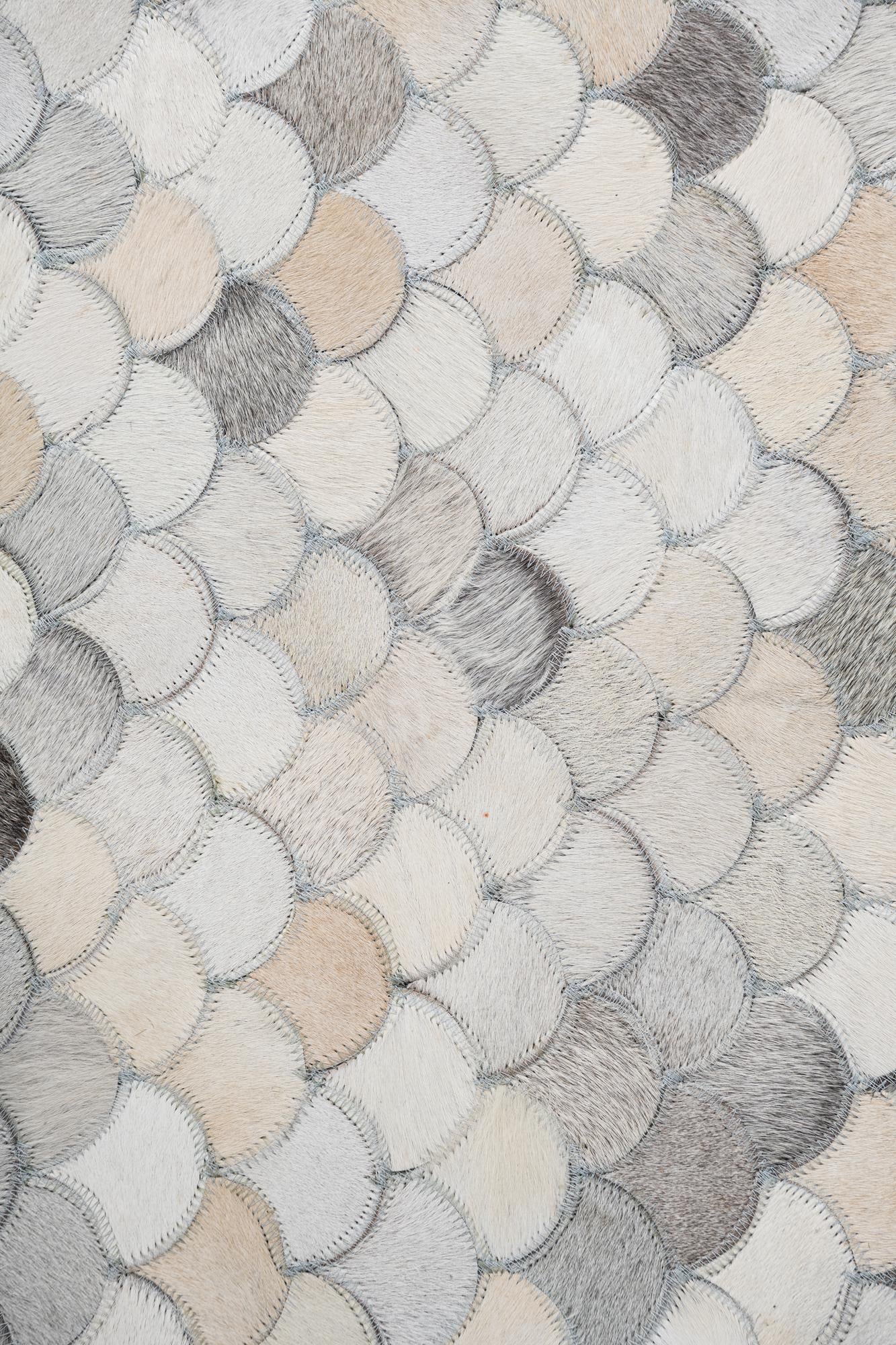 5' x 8' Cowhide Leather Rug