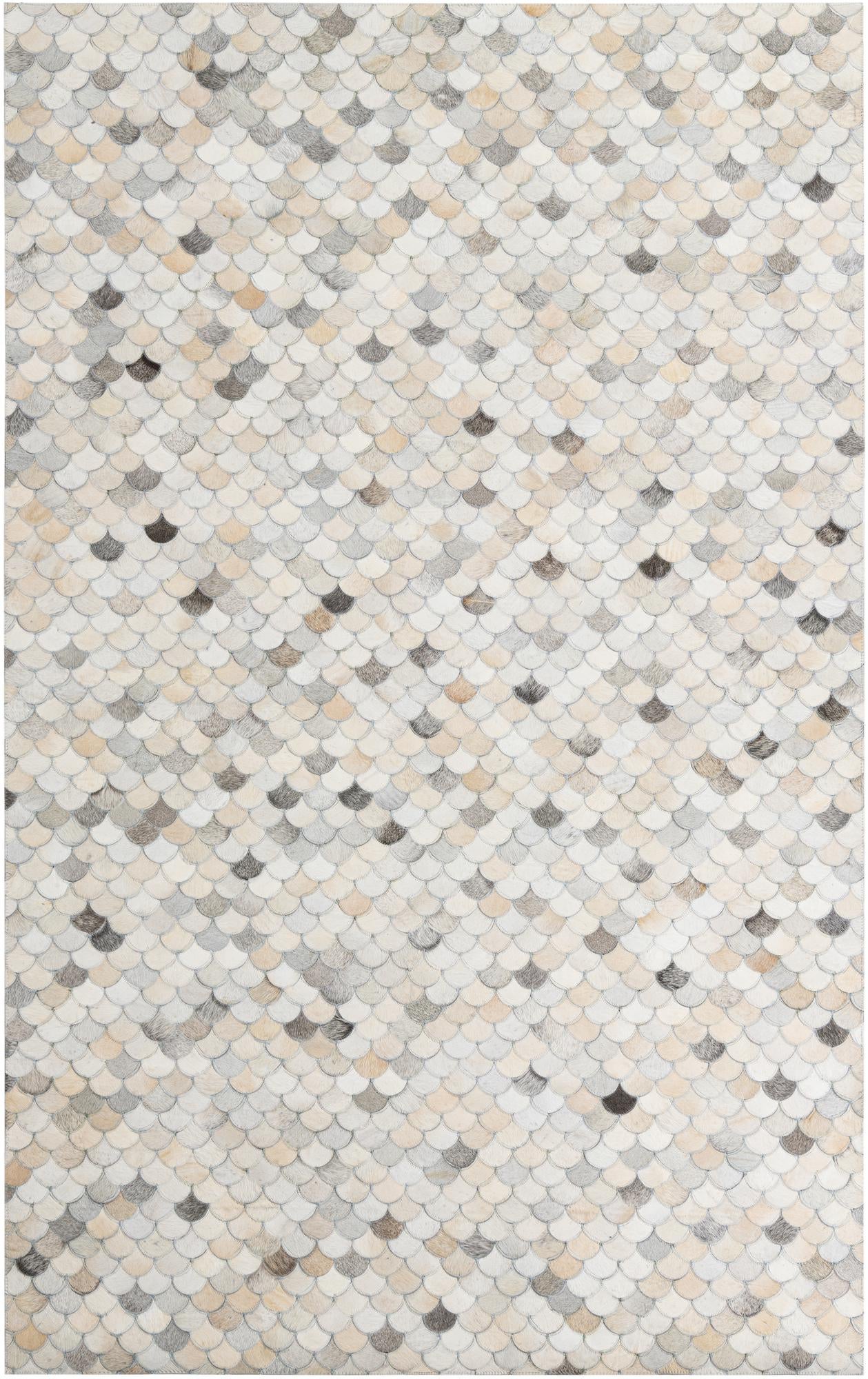 5' x 8' Cowhide Leather Rug