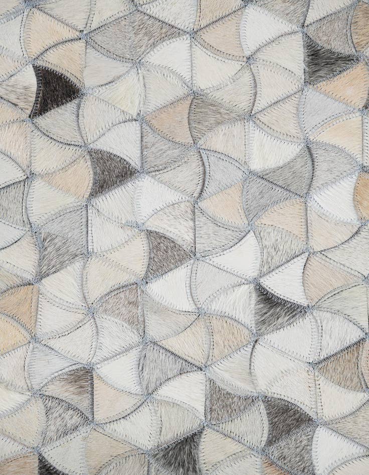 Detail image of 5' 1 x 7' 10 Cowhide Leather Rug