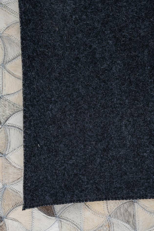 Detail image of 5' 1 x 7' 10 Cowhide Leather Rug