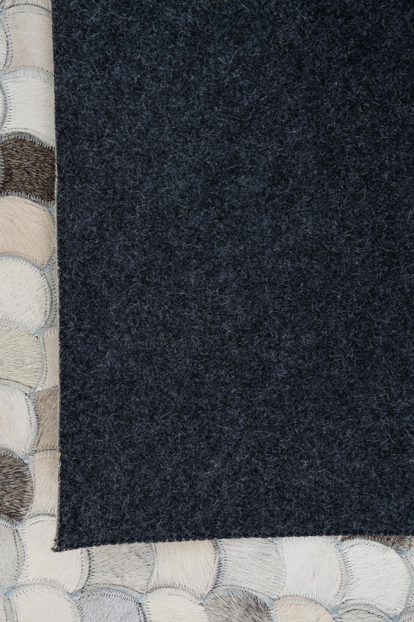 5' 1 x 8' Cowhide Leather Rug