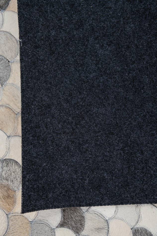Detail image of 5' 2 x 8' 1 Cowhide Leather Rug