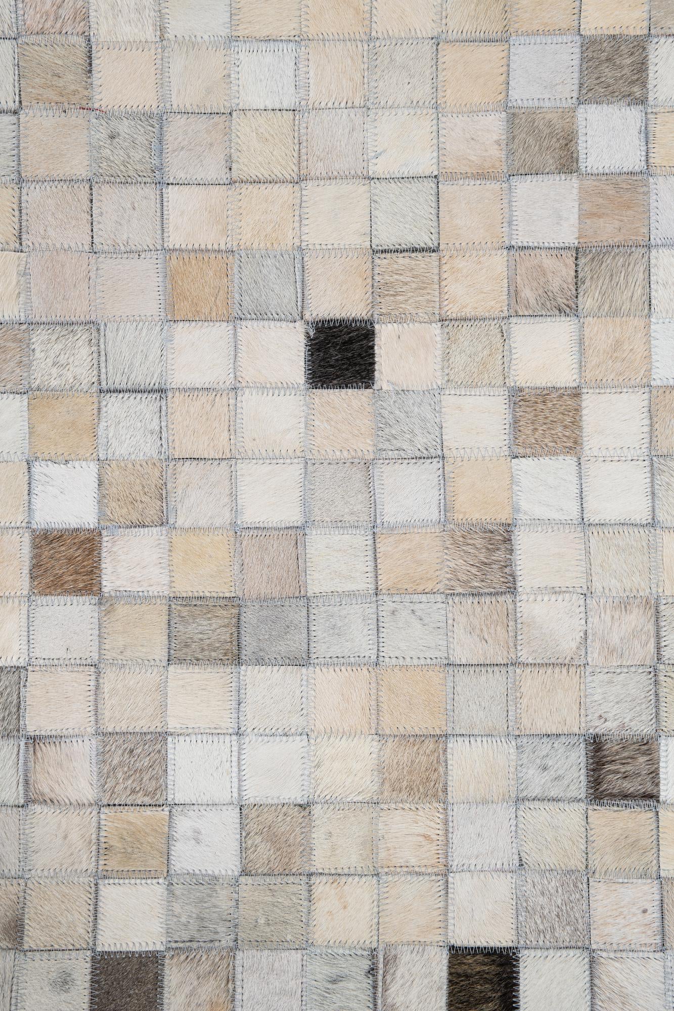 5' x 8' Cowhide Leather Rug