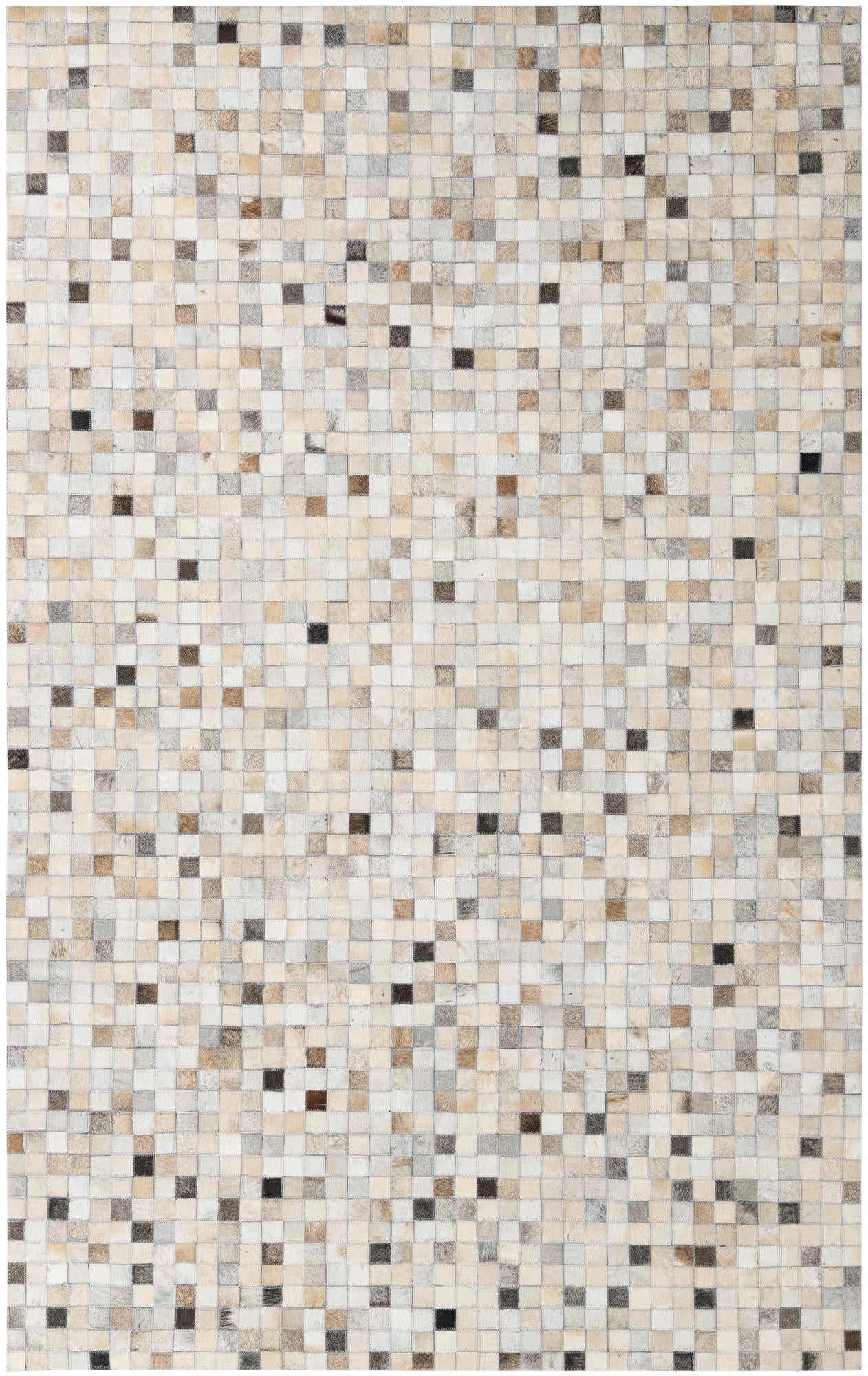 5' x 8' Cowhide Leather Rug