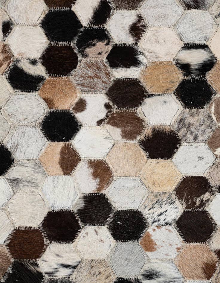 Detail image of 5' x 8' Cowhide Leather Rug
