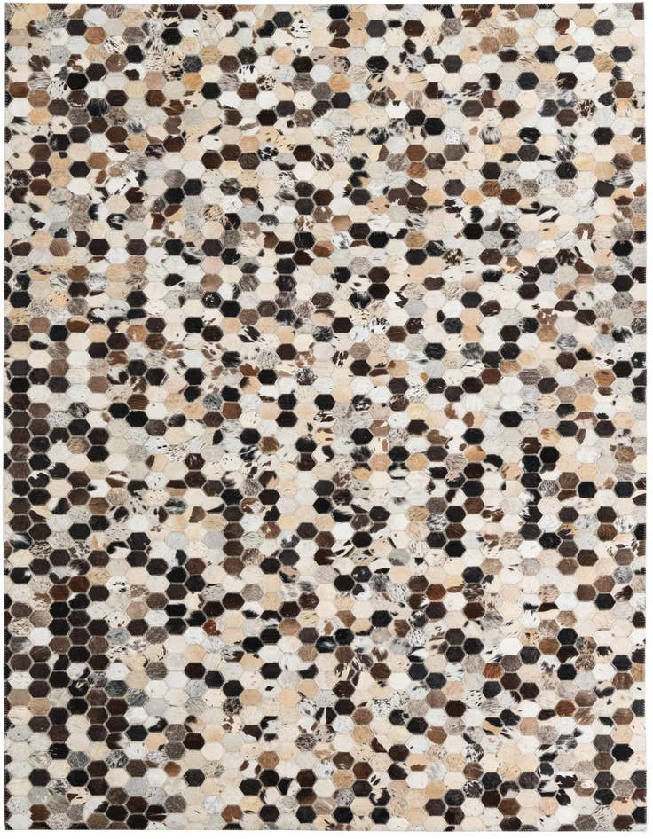 Detail image of 5' x 8' Cowhide Leather Rug