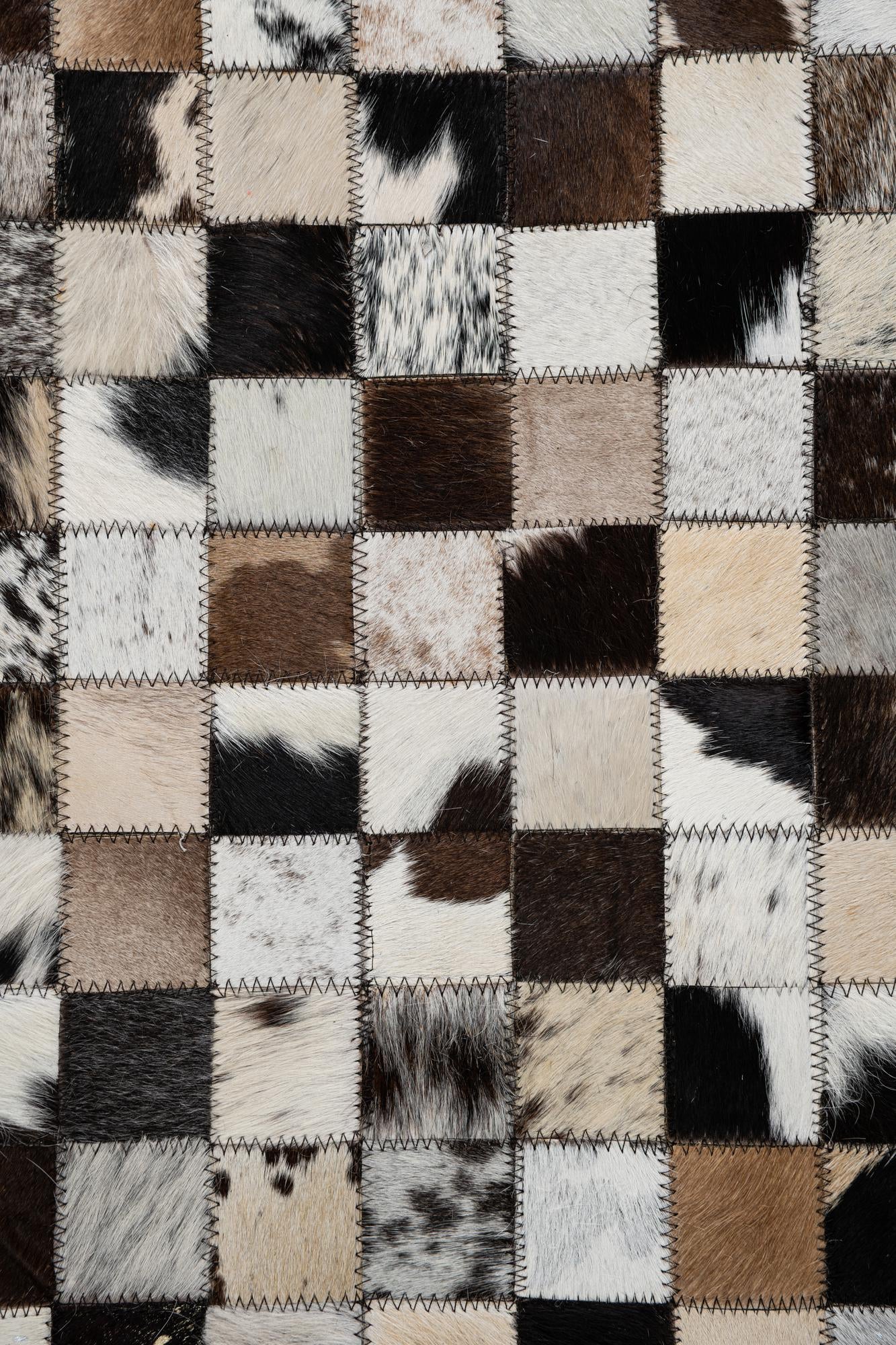 5' x 8' Cowhide Leather Rug
