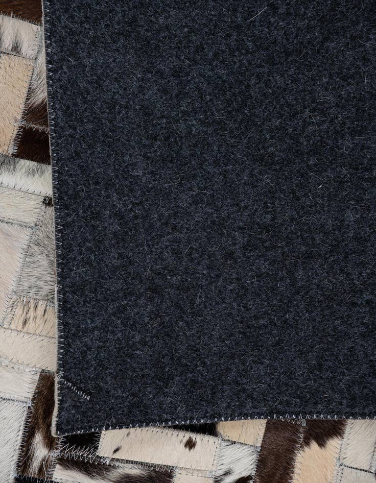 Detail image of 5' x 7' 10 Cowhide Leather Rug