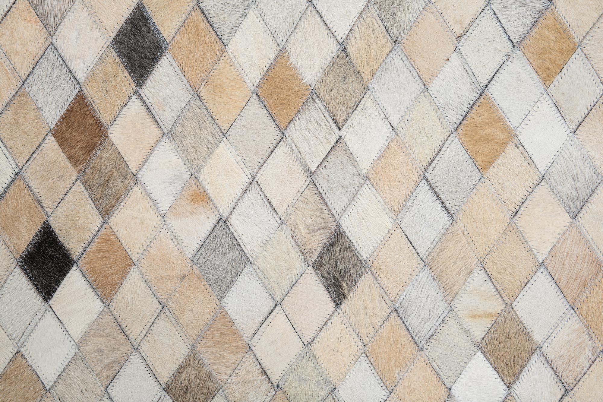 5' x 8' Cowhide Leather Rug