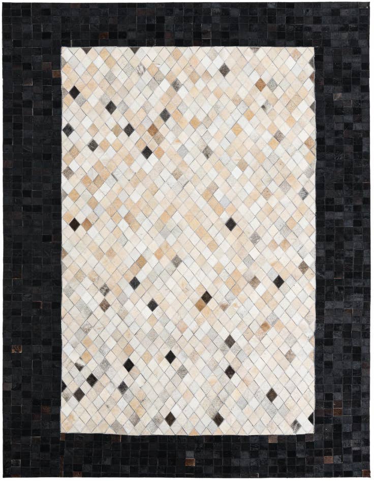 Detail image of 5' x 8' Cowhide Leather Rug