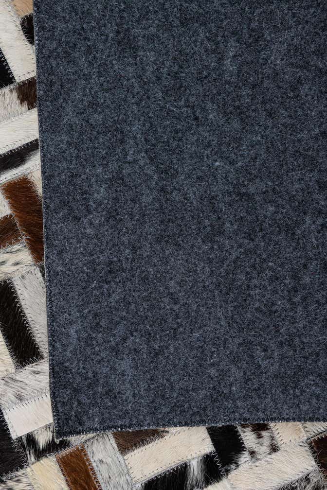 5' 2 x 7' 9 Cowhide Leather Rug