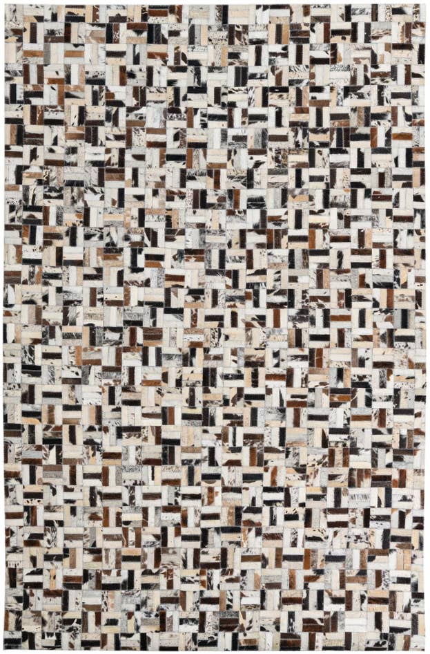 Detail image of 5' 2 x 7' 9 Cowhide Leather Rug