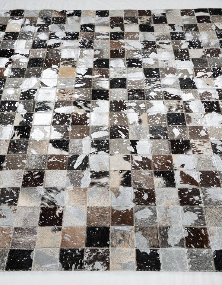 Detail image of 5' 1 x 8' 1 Cowhide Leather Rug