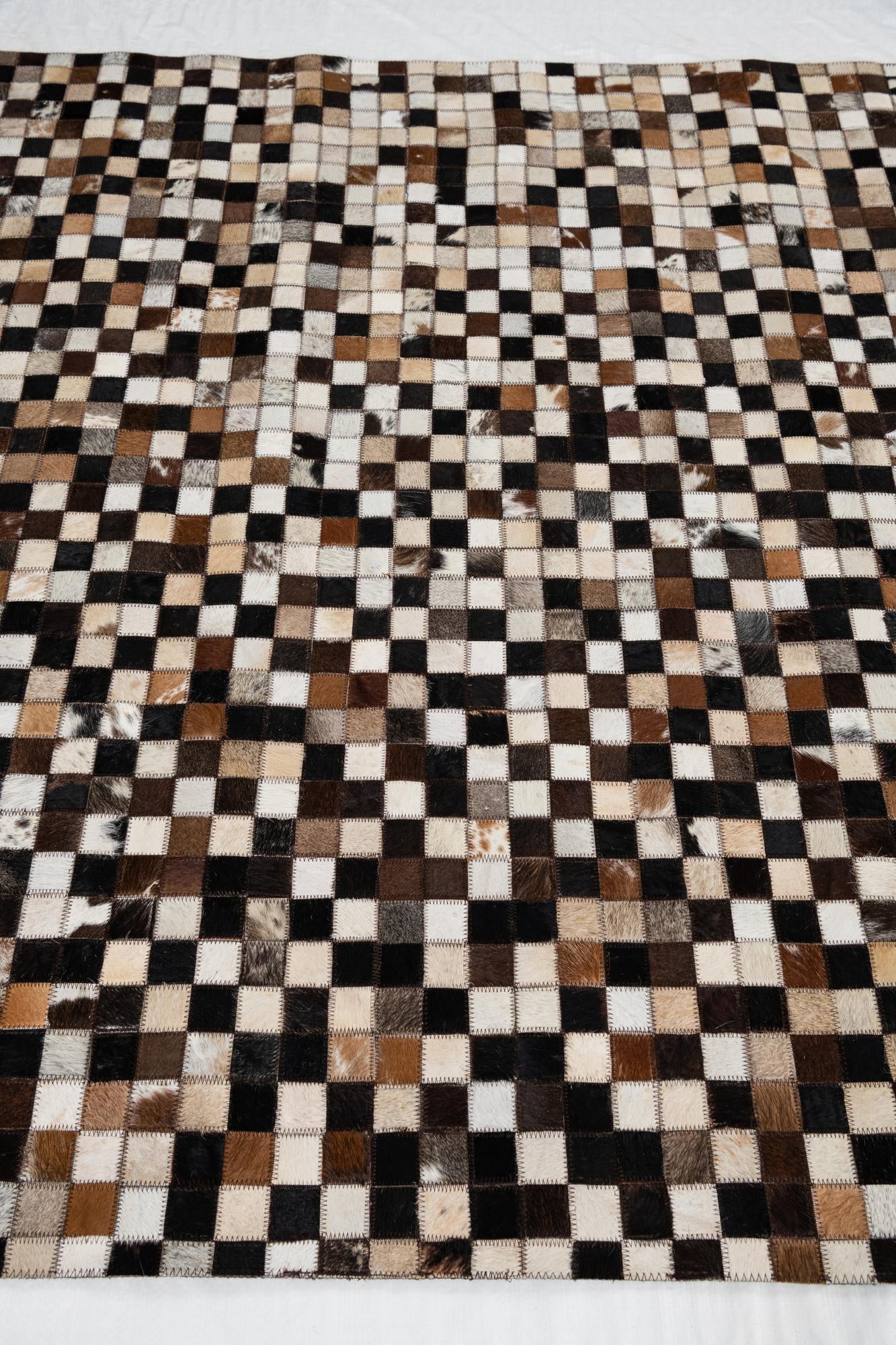 5' x 8' Cowhide Leather Rug