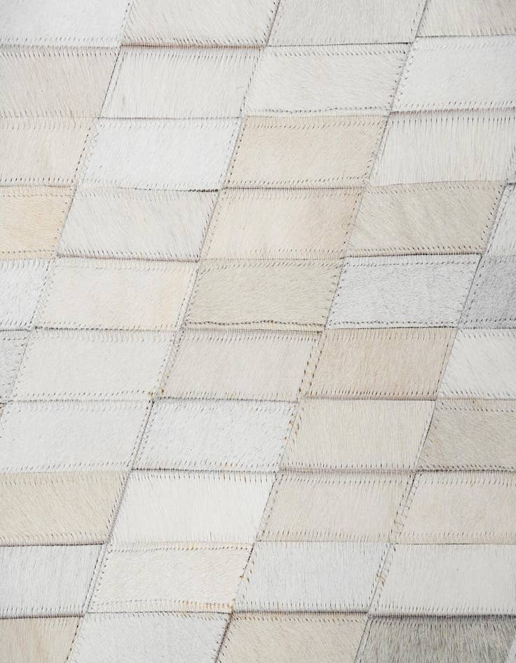 Detail image of 5' 1 x 8' Cowhide Leather Rug