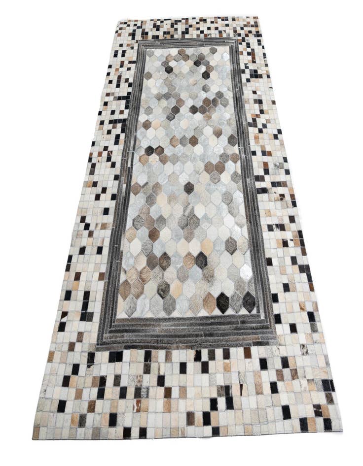 Detail image of 5' x 8' Cowhide Leather Rug