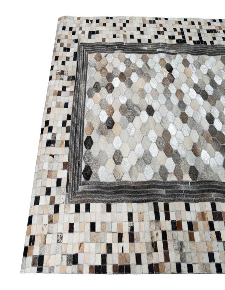 Detail image of 5' x 8' Cowhide Leather Rug